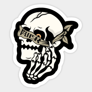 smile skull Sticker